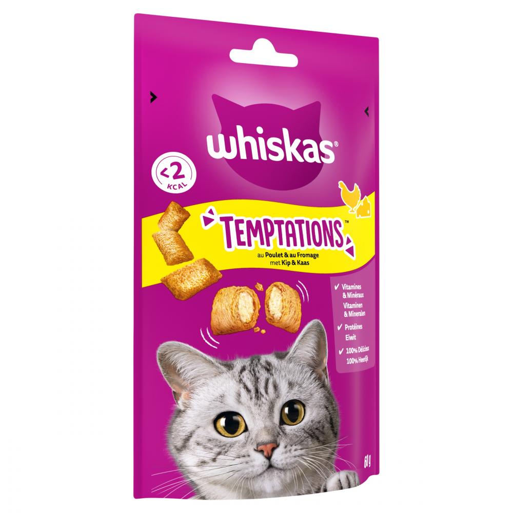 Whiskas temptations kip&kaas 60gr