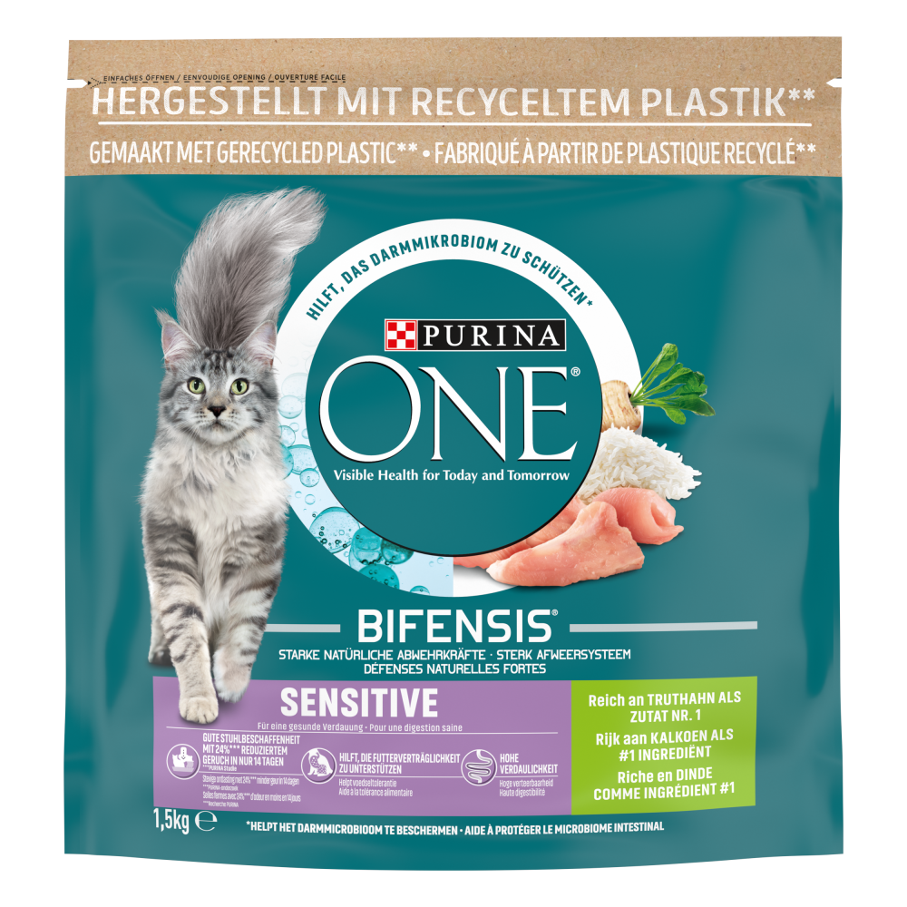 Purina One adult sensitive kalkoen 1,5kg