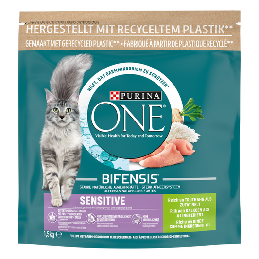 Purina One adult sensitive kalkoen 1,5kg