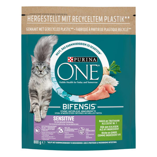 Purina One adult sensitive kalkoen 800gr