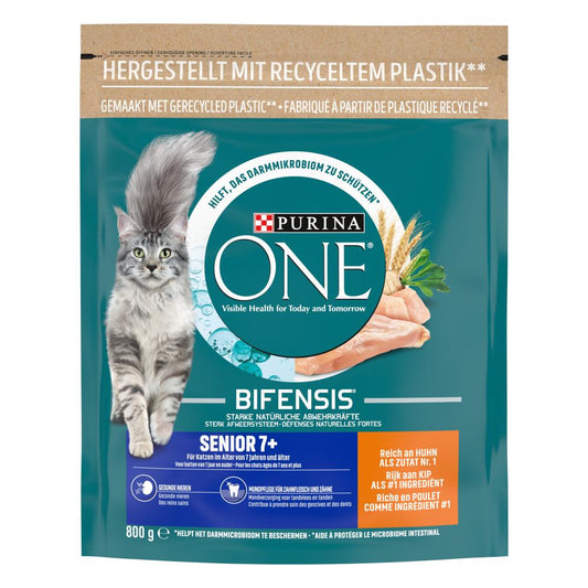 Purina One senior kip 800gr