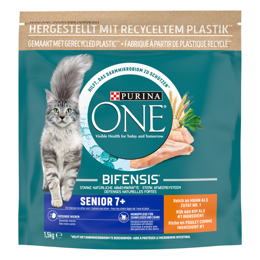 Purina One senior kip&verse groenten 1,5kg