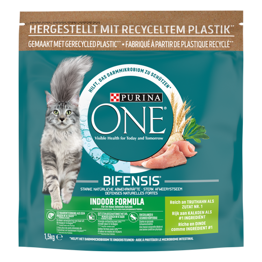 Purina One adult indoor kalkoen 1,5kg