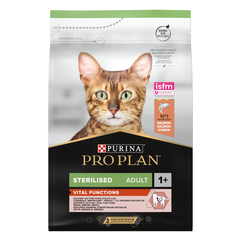 Pro Plan adult sterilised vital functions zalm 3kg