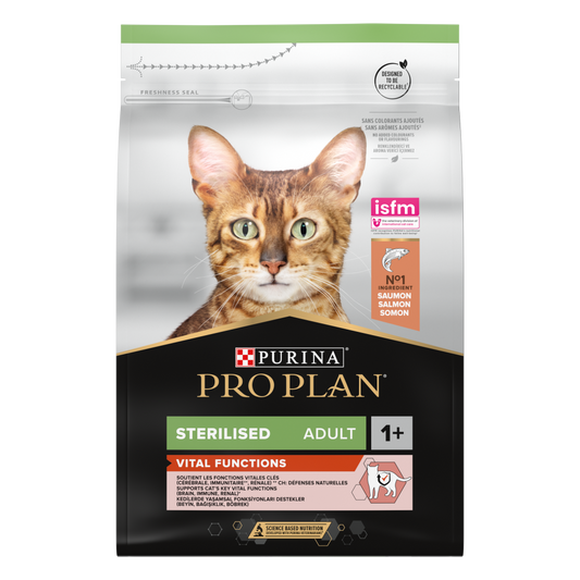 Pro Plan adult sterilised vital functions zalm 3kg