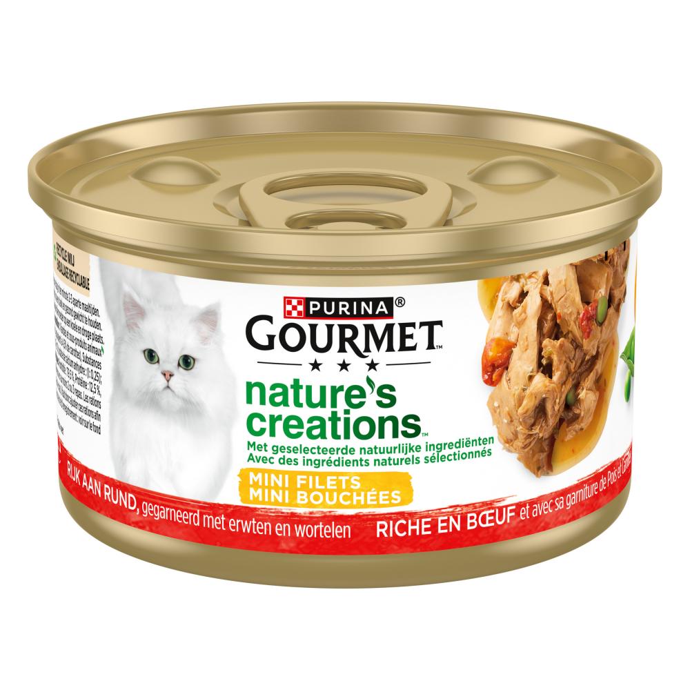 Gourmet Nature's Creations blik mini filets rund 85gr