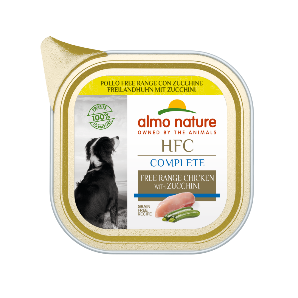 Almo Nature HFC dog alu complete vrije uitloop kip 85gr