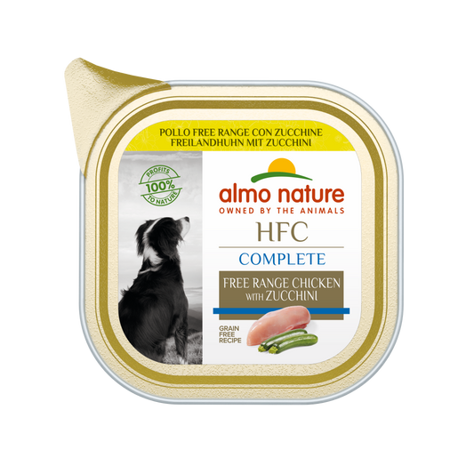 Almo Nature HFC dog alu complete vrije uitloop kip 85gr
