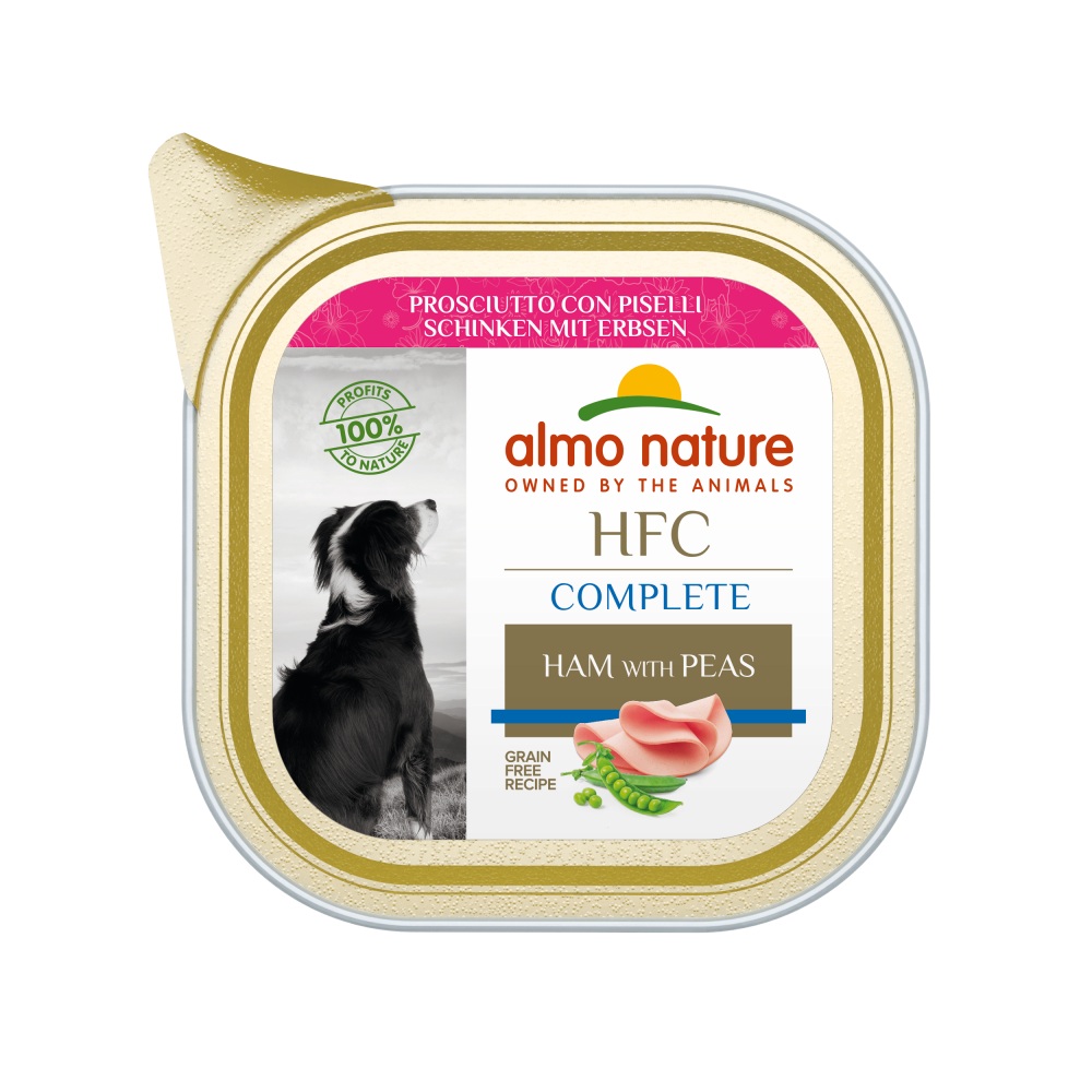 Almo Nature HFC dog alu complete ham&erwten 85gr