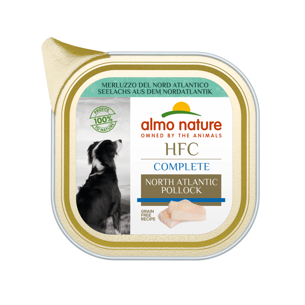 Almo Nature HFC dog alu complete noord atlantische pollock 85gr