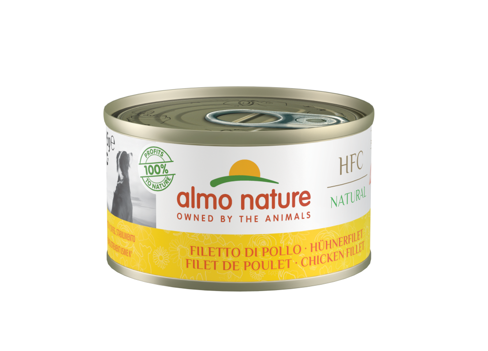 Almo Nature HFC dog blik natural kipfilet 95gr