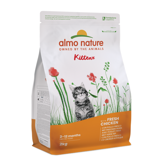 Almo Nature Holistic kitten kip&rijst 2kg