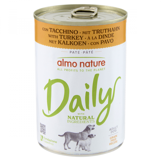 Almo Nature Daily dog blik kalkoen 400gr