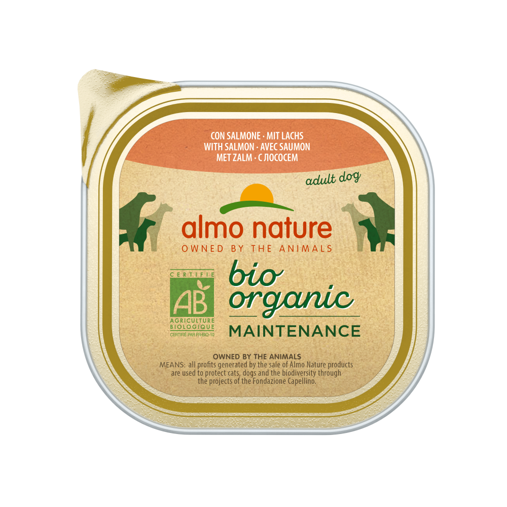 Almo Nature Biorganic dog alu zalm 300gr