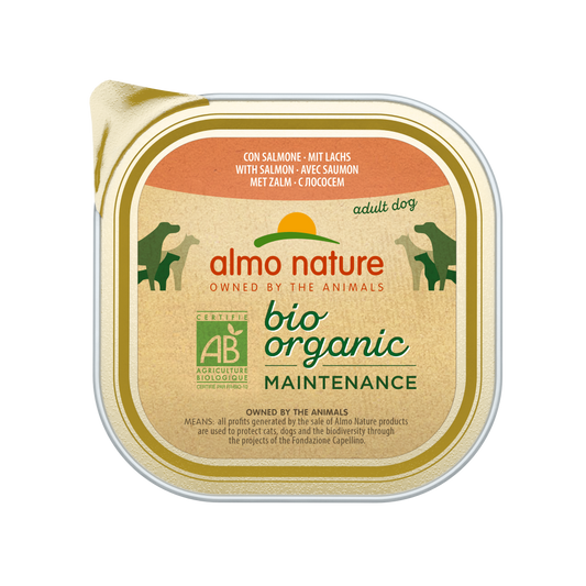 Almo Nature Biorganic dog alu zalm 300gr