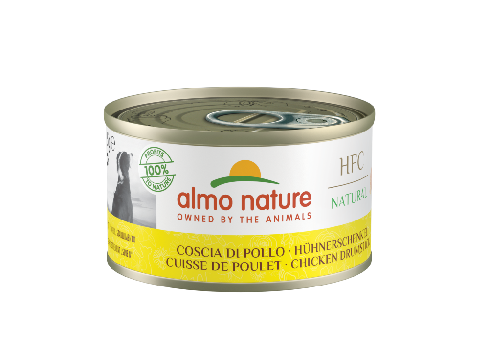 Almo Nature HFC dog blik natural kippenboutvlees 95gr