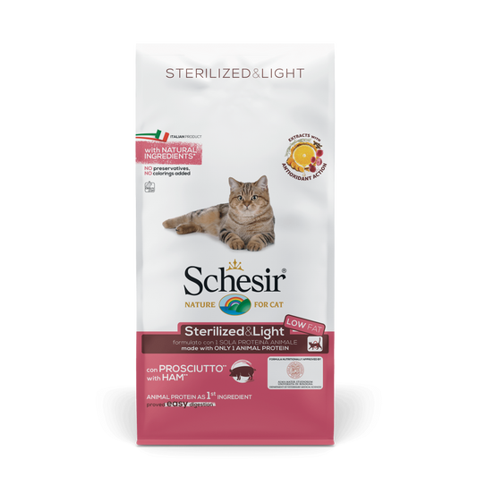 Schesir kat dry sterilized ham 10kg