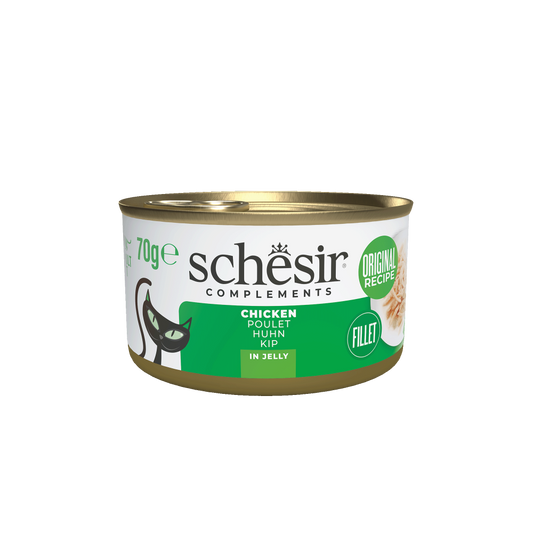 Schesir Complementary kat blik gelei kip 70gr