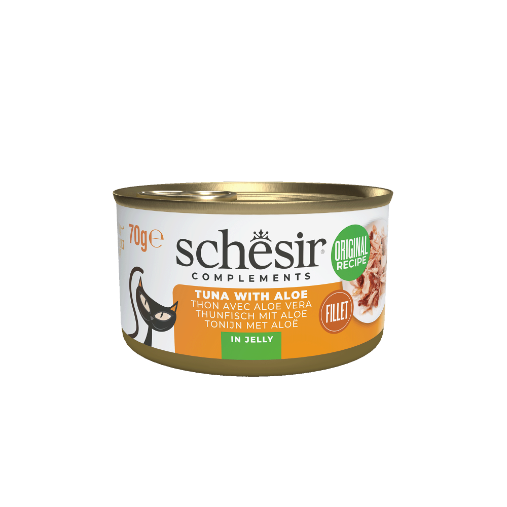 Schesir Complementary kat blik gelei tonijn&aloe 70gr