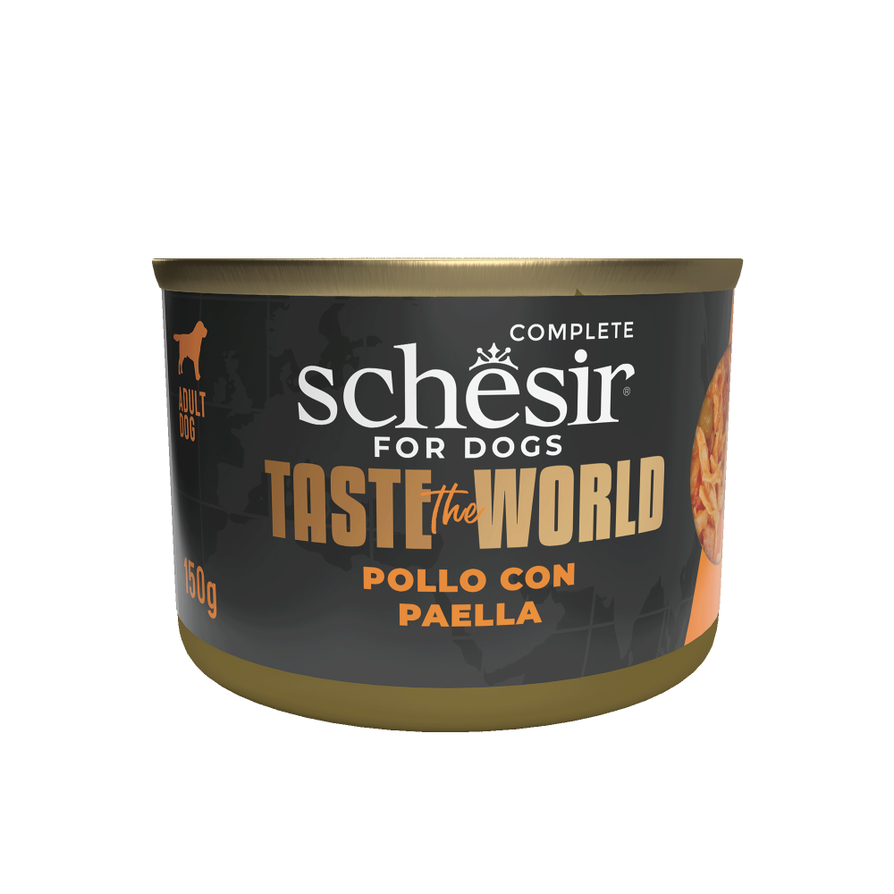 Schesir Taste The World hond blik kip paella 150gr
