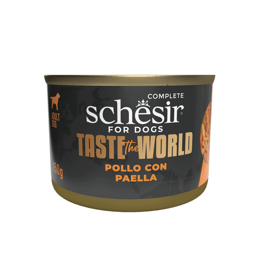 Schesir Taste The World hond blik kip paella 150gr