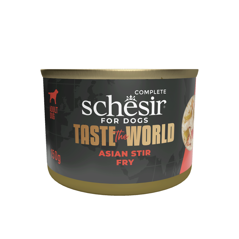 Schesir Taste The World hond blik asian stir fry 150gr
