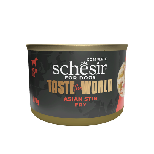 Schesir Taste The World hond blik asian stir fry 150gr