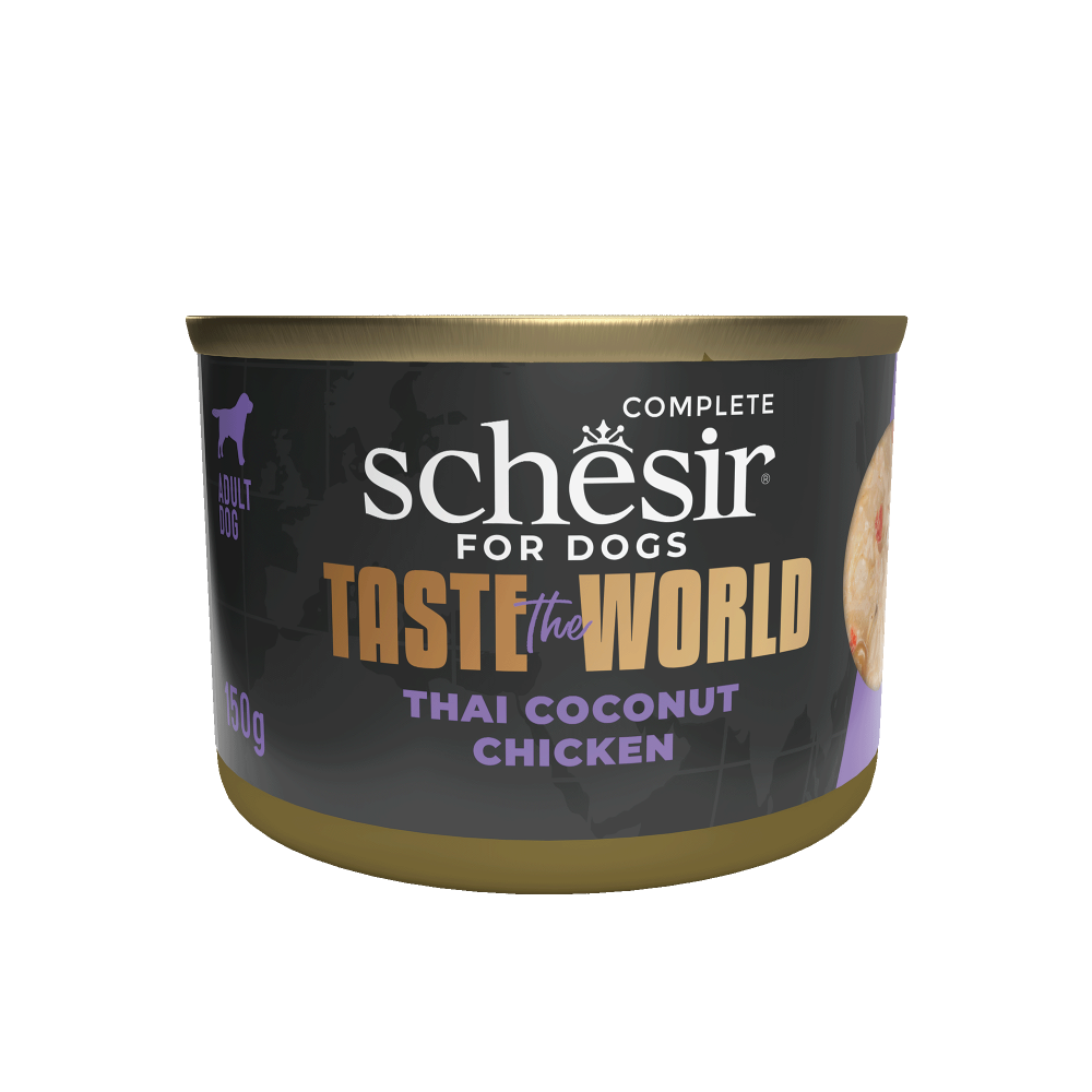 Schesir Taste The World hond blik kip thai coconut 150gr