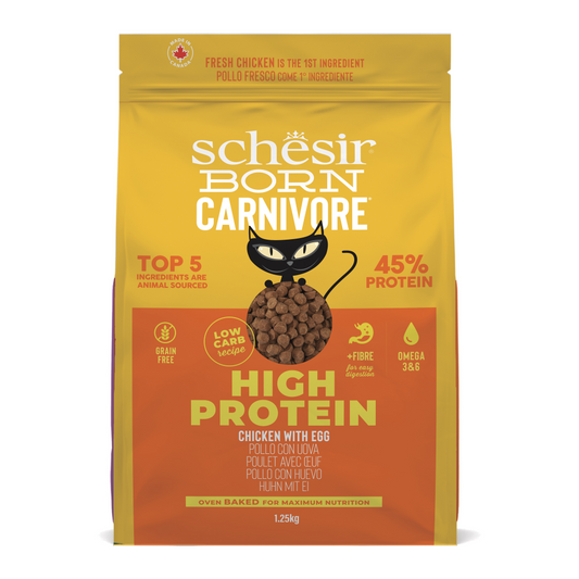 Schesir Born Carnivore kat dry kip&ei 1,25kg