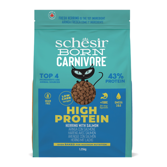 Schesir Born Carnivore kat dry haring&zalm 1,25kg
