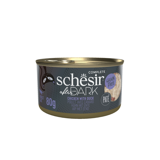 Schesir After Dark kat blik paté kip&eend 80gr