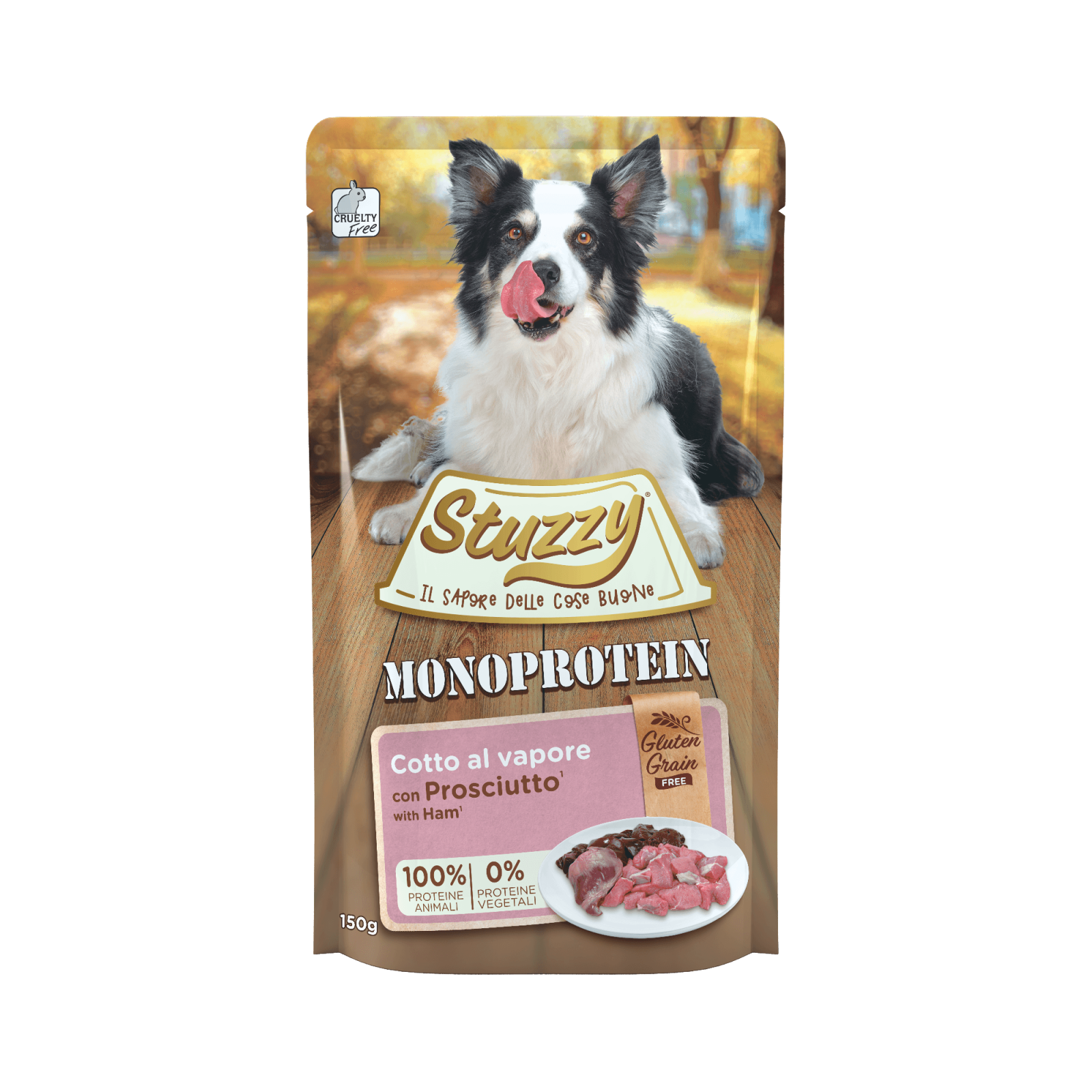 Stuzzy Hond Monoprotein graanvrij ham 150gr