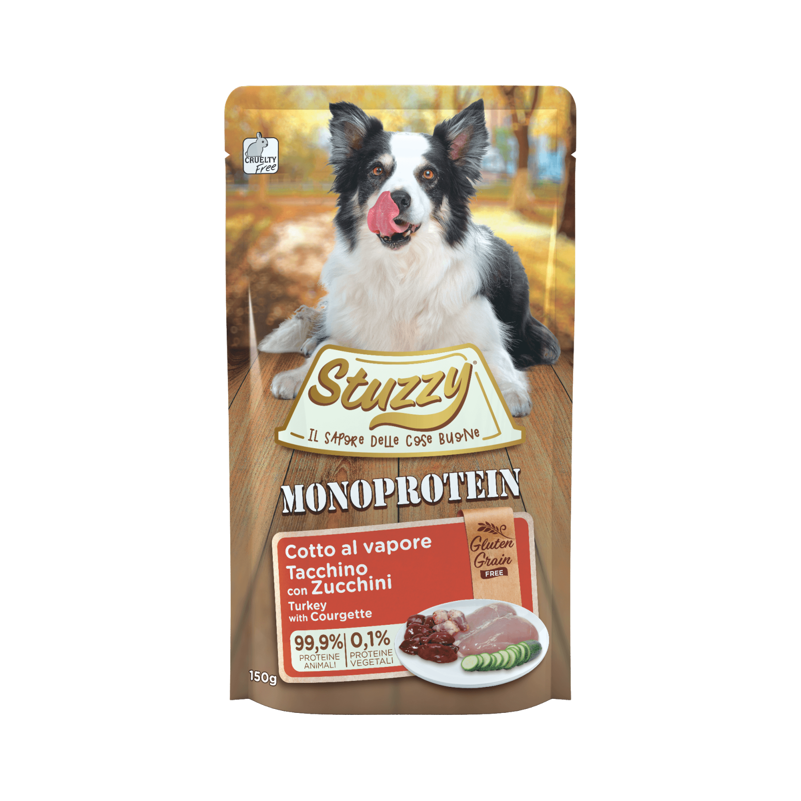 Stuzzy Hond Monoprotein gv kalkoen courgette 150gr