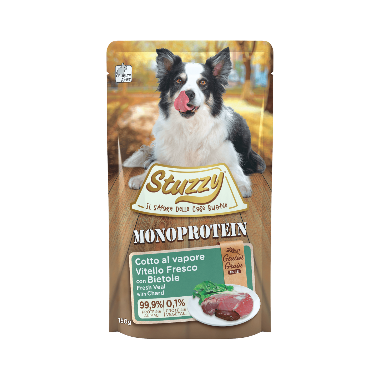 Stuzzy Hond Monoprotein gv kalf snijbiet 150gr