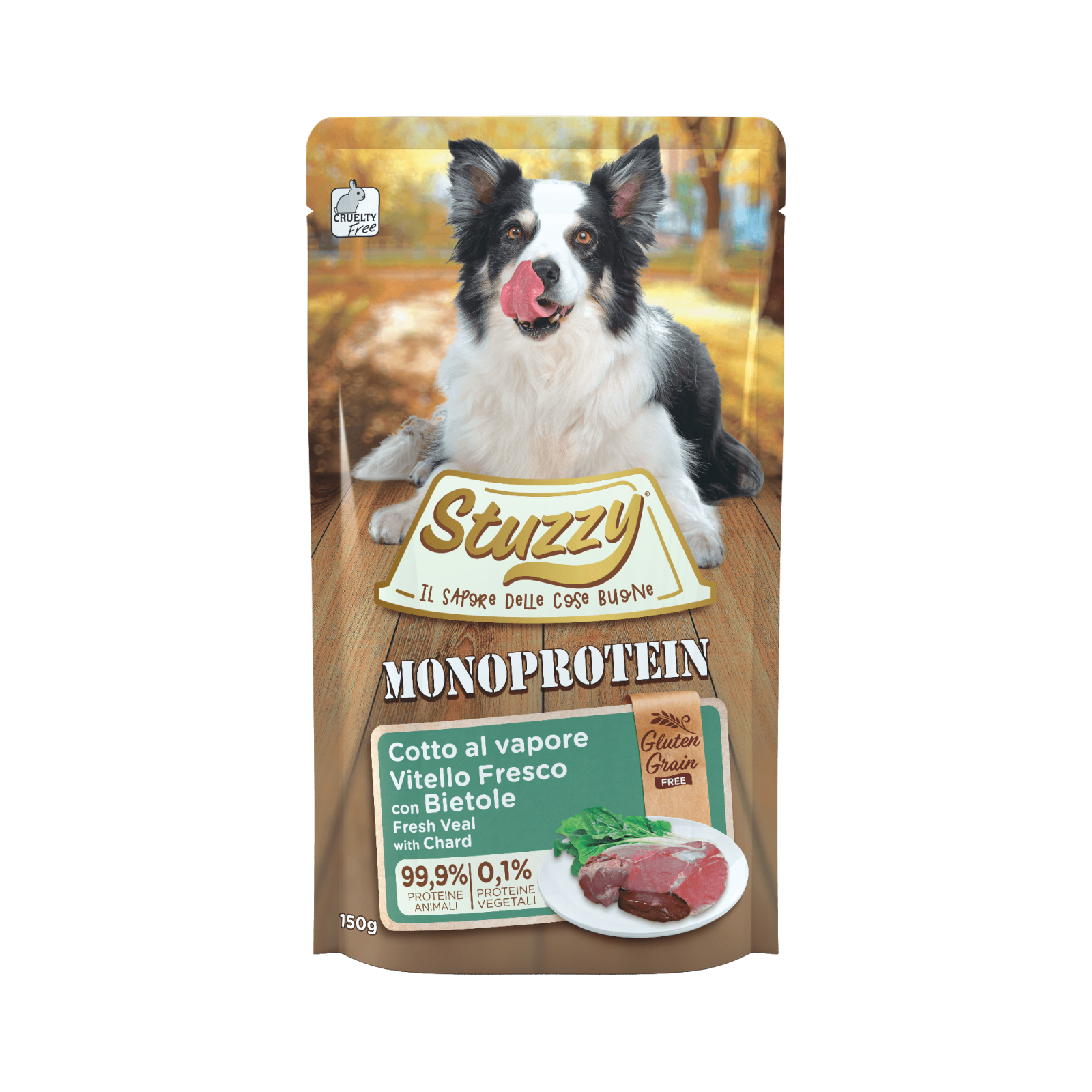 Stuzzy Hond Monoprotein gv kalf snijbiet 150gr