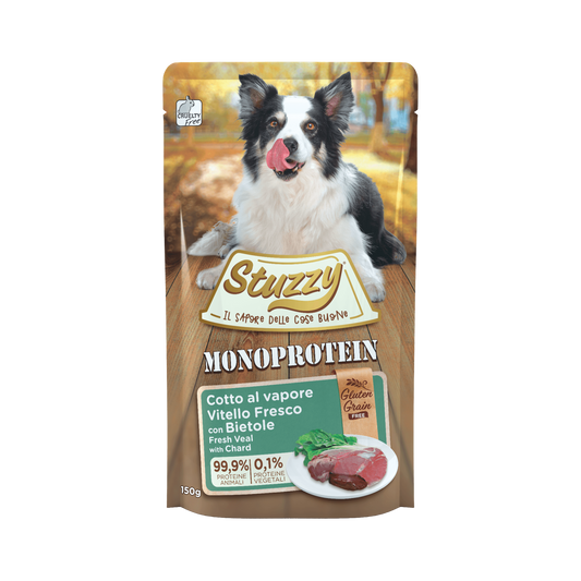 Stuzzy Hond Monoprotein gv kalf snijbiet 150gr
