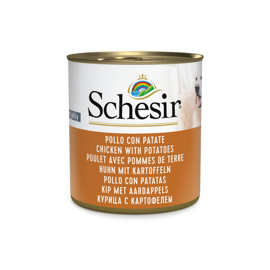 Schesir hond blik gelei kip&aardappel 285gr