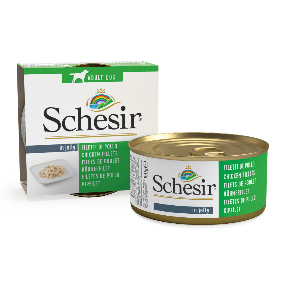 Schesir hond blik gelei kipfilet 150gr