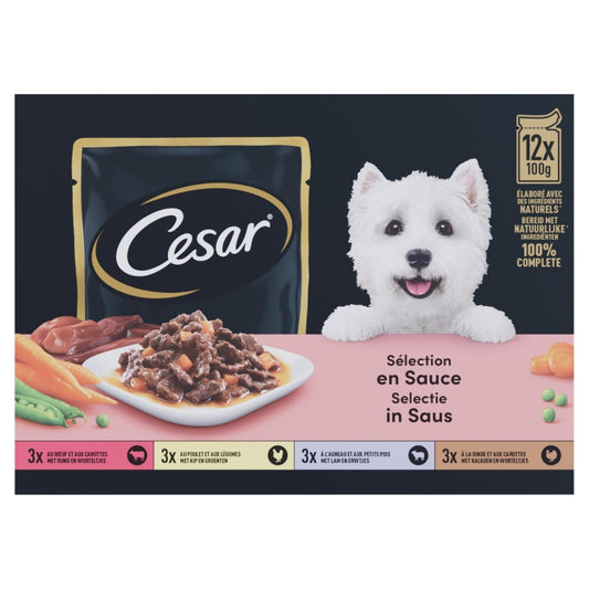 Cesar pouch adult saus mp 12x100gr