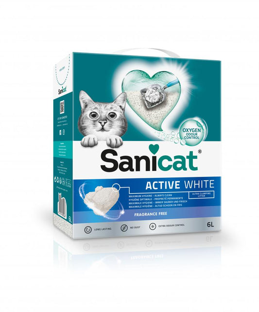 Sanicat active white unscented 6ltr