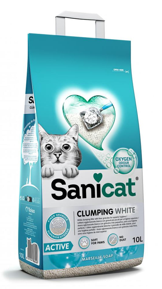 Sanicat clumping white active marseille soap 10ltr