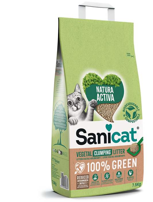 Sanicat natura activa 100% green 7,5kg