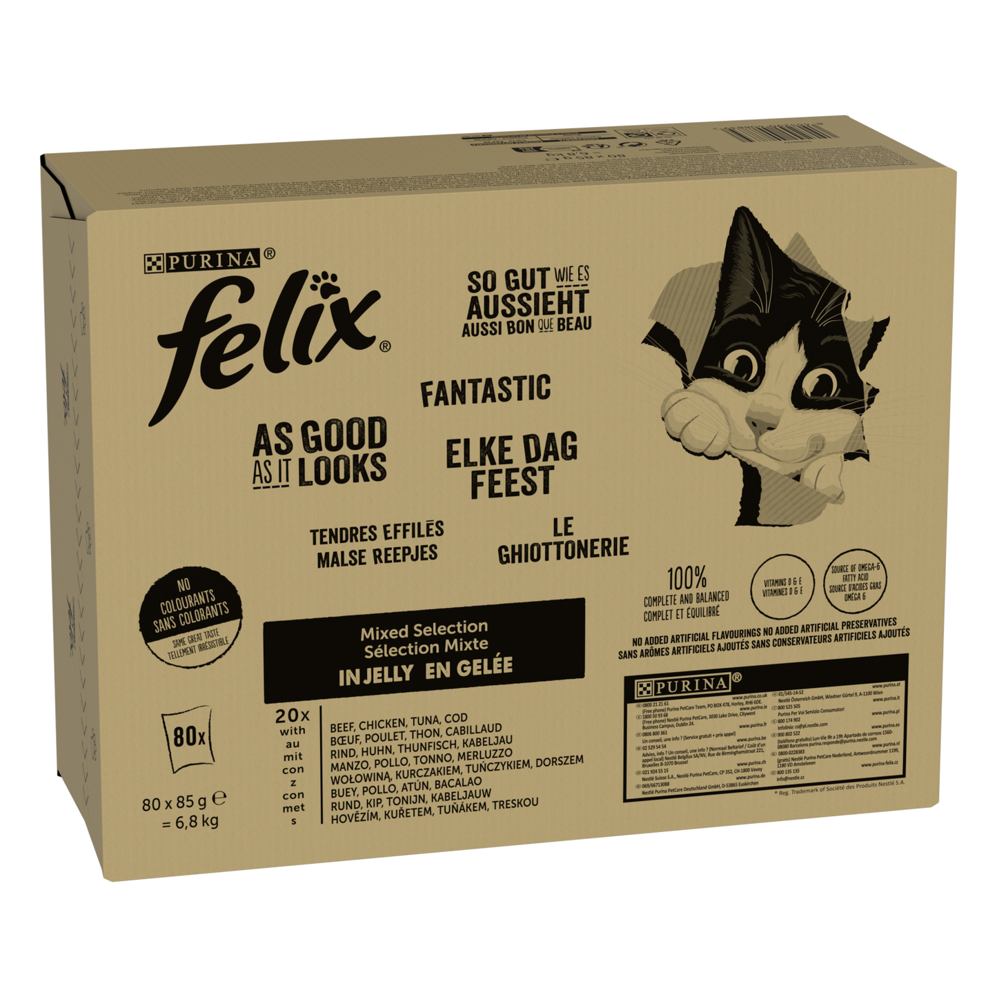 Felix Elke Dag Feest pouch gelei mix sel mp 80x85gr