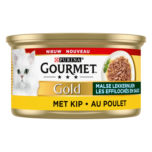 Gourmet Gold blik malse lekkernijen kip 85gr