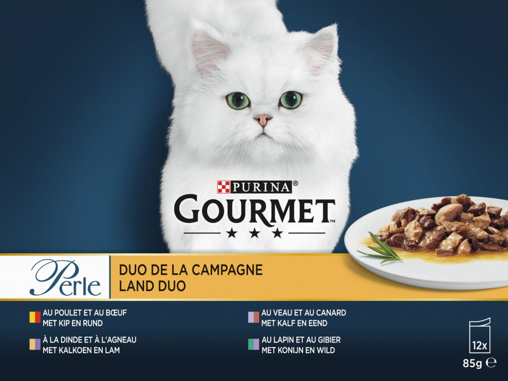 Gourmet Perle duo vlees in saus mp 12x85gr