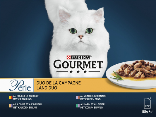 Gourmet Perle duo vlees in saus mp 12x85gr