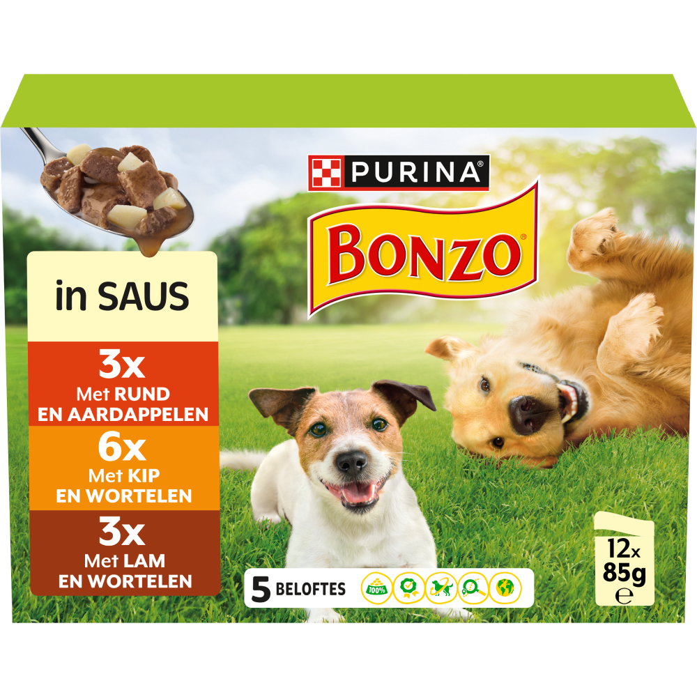 Bonzo in saus mp 12x85gr