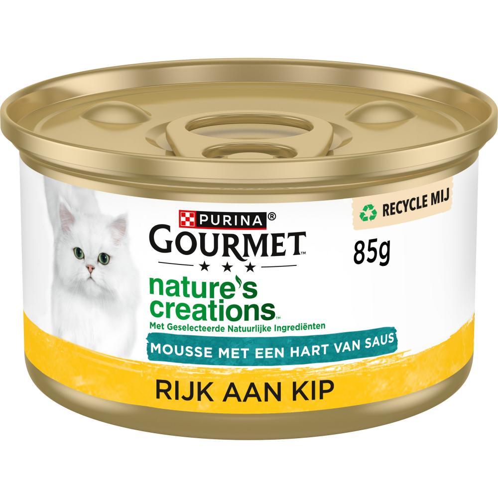 Gourmet Nature's Creations blik mousse met saus kip 85gr
