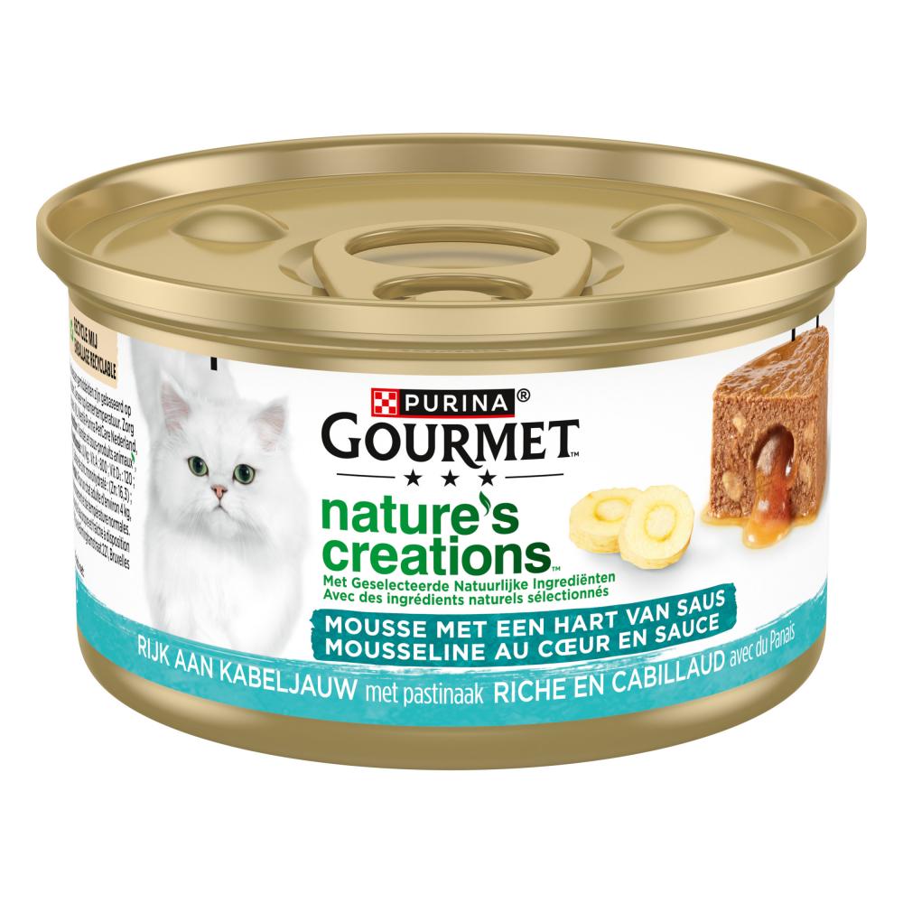 Gourmet Nature's Creations blik mousse met saus kabeljauw 85gr