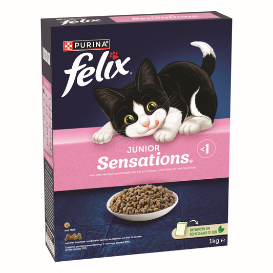 Felix Sensations droog junior 1kg